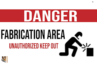 design safety tags, posters, warning stickers