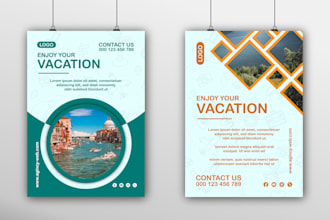 do graphic design posters or best flyers in 24 hours