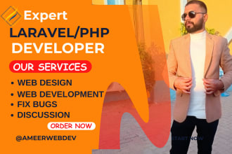 fix bugs, develop, customize laravel and PHP website for you