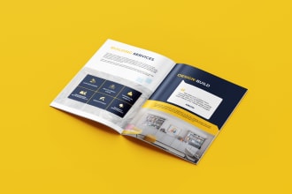 design a unique real estate brochure or company profile