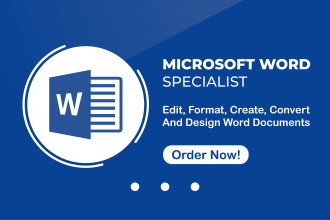 edit, format, design, rebrand or convert word document and google docs