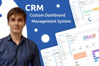 develop custom web crm, dashboard, management system software app using no code