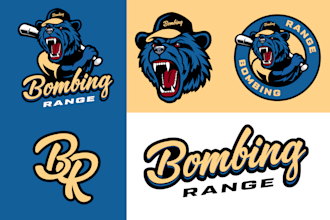 design striking cartoon sports logo design for soccer team