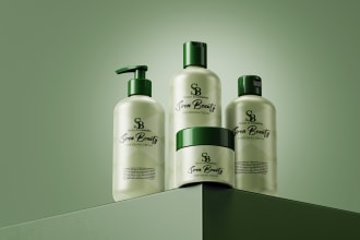 do skin care cosmetics unique packaging bottle label design