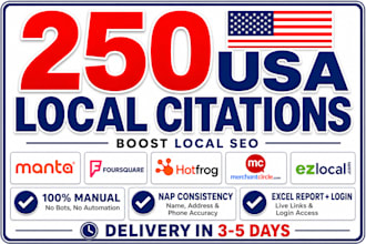 manually build top 250 USA local citations