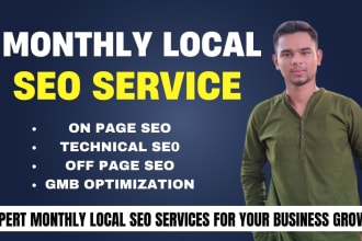 do monthly local SEO service for local business growth