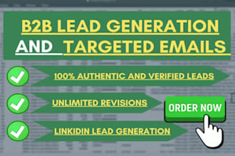 b2b lead generation linkedin leads targeted list