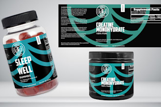 do product label design packaging with branding