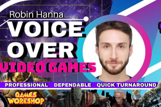 be your male voice actor for video game characters