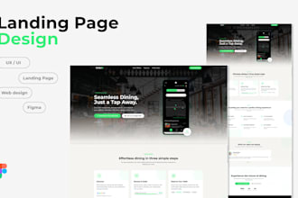 design high converting landing pages in figma, ux ui, clean design, seo