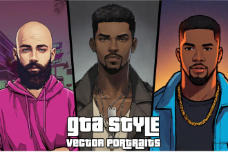 create stunning gta style vector portraits from your photos