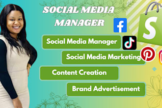 be your social media manager, social media marketer and content creator