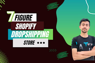 build shopify store or dropshipping ecommerce store
