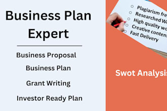 write a complete business plan with a financial plan