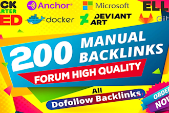 create 200 powerful and permanent forum backlinks