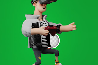model a 3d character for 3d printing