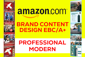 design amazon ebc and listing images and store front