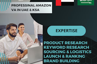be your professional VA amazon fba uae and ksa private label