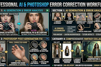 fix ai images generated, ai editing and ai retouching images