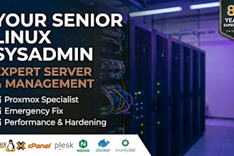 be your senior linux sysadmin for expert server repair and management