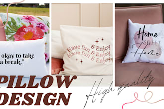 create eye catching custom pillows, cushion cover