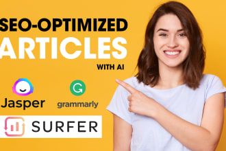 write SEO optimized articles with jasper ai