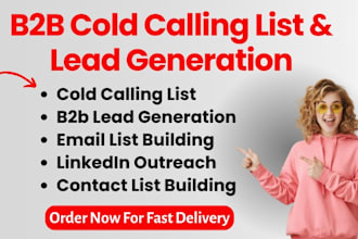 do lead generation cold calling list business leads and linkedin outreach
