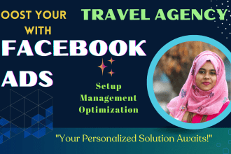 setup and manage facebook ads  for your travel agency