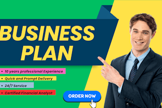 develop an investor business plan with financial plan