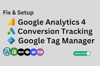 setup google analytics 4, conversion tracking with tag manager