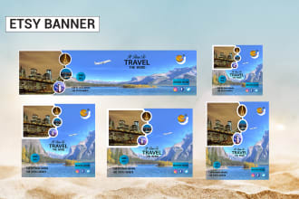 design google ads, website, etsy and hero image banner