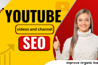 do youtube channel SEO and video optimization for top ranking on search result