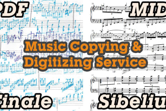 provide music copying and digitizing service