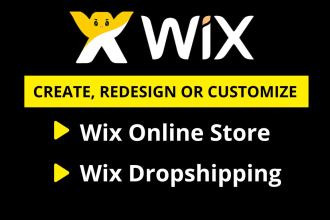 design wix ecommerce website, wix online store, wix drop shipping store redesign