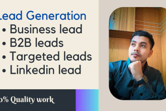 do local lead generation, google map scraping ,b2b leads