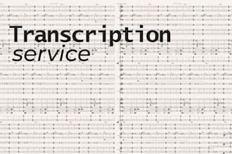 do a transcription of any audio to sheet music