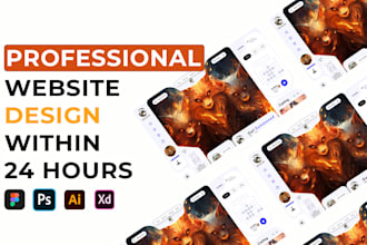design a professional responsive website , mobile UI UX  design in figma