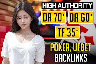 do dr70 tf35 SEO dofollow poker backlinks