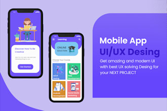 design app screenshots, banner promo, logo and icons