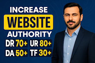 increase domain rating ahrefs DR domain authority moz da majestic tf