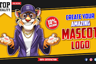 do cartoon character caricature ai mascot logo esports