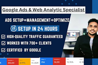 setup and manage google ads adwords PPC campaign