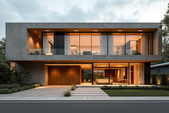 create stunning architectural exterior renders in 3d