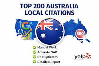 do top 200 australia local citation for SEO