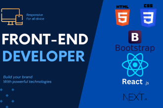 be your dedicated front end web developer