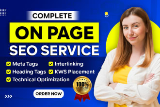 complete on page seo checklist optimization service for website