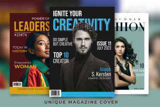 design excellent magazine cover, catalog, layout and ads