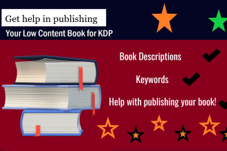 provide descriptions and keywords for your low content book