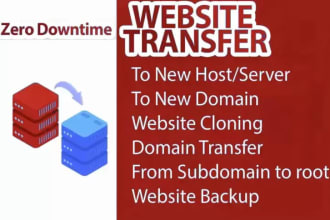 transfer your website or wordpress website to new hosting