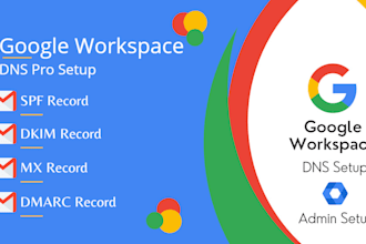 setup or fix spf, dkim, dmarc, cname, mx and dns records